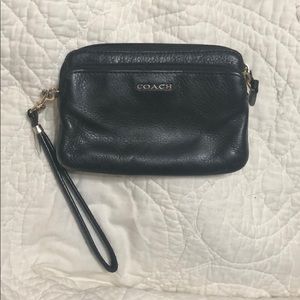Black coach wristlet